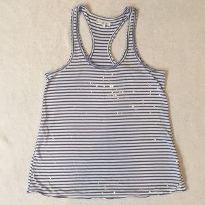 Aeropostale Blue and white stripped tank